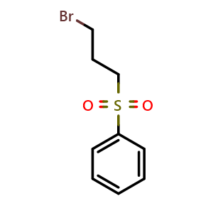 Chemical structure of [(3-Bromopropyl)sulfonyl]benzene , CAS 33451-05-7, AChemBlock AD272593