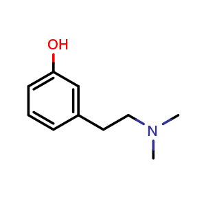 Chemical structure of 3-[2-(Dimethylamino)ethyl]phenol , CAS 69384-63-0, AChemBlock AD272607
