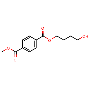 Chemical structure of 1,4-Benzenedicarboxylic acid 1-(4-hydroxybutyl) 4-methyl ester , CAS 73214-83-2, AChemBlock AD272609