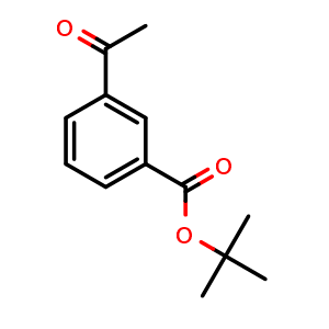 Chemical structure of tert-Butyl 3-acetylbenzoate , CAS 317829-73-5, AChemBlock AD272696