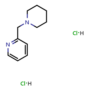 Chemical structure of 2-(piperidin-1-ylmethyl)pyridine dihydrochloride , CAS 51794-18-4, AChemBlock AD272706