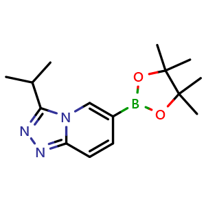 3-Isopropyl-6-(4,4,5,5-tetramethyl-1,3,2-dioxaborolan-2-yl)-[1,2,4]triazolo[4,3-a]pyridine