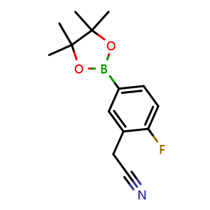 2-(2-Fluoro-5-(4,4,5,5-tetramethyl-1,3,2-dioxaborolan-2-yl)phenyl)acetonitrile