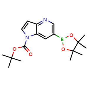 Tert-butyl 6-(4,4,5,5-tetramethyl-1,3,2-dioxaborolan-2-yl)-1H-pyrrolo[3,2-b]pyridine-1-carboxylate
