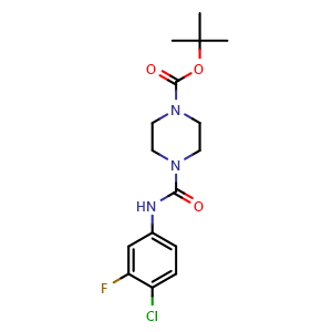tert-Butyl 4-((4-chloro-3-fluorophenyl)carbamoyl)piperazine-1-carboxylate