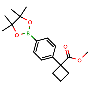 Methyl 1-(4-(4,4,5,5-tetramethyl-1,3,2-dioxaborolan-2-yl)phenyl)cyclobutane-1-carboxylate