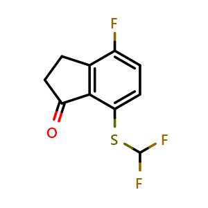7-((Difluoromethyl)thio)-4-fluoro-2,3-dihydro-1H-inden-1-one