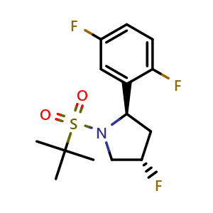 (2R,4S)-1-(tert-Butylsulfonyl)-2-(2,5-difluorophenyl)-4-fluoropyrrolidine