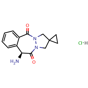 (S)-10-Amino-1H,3H,5H-spiro[benzo[d]pyrazolo[1,2-a][1,2]diazepine-2,1'-cyclopropane]-5,11(10H)-dione hydrochloride