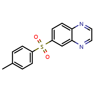 Chemical structure of 6-Tosylquinoxaline , CAS 2284587-91-1, AChemBlock AD272918