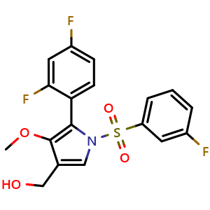 (5-(2,4-Difluorophenyl)-1-((3-fluorophenyl)sulfonyl)-4-methoxy-1H-pyrrol-3-yl)methanol