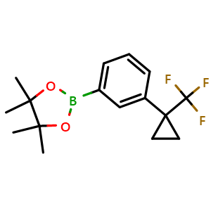 4,4,5,5-Tetramethyl-2-(3-(1-(trifluoromethyl)cyclopropyl)phenyl)-1,3,2-dioxaborolane