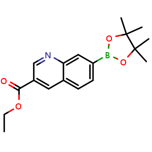 Ethyl 7-(4,4,5,5-tetramethyl-1,3,2-dioxaborolan-2-yl)quinoline-3-carboxylate