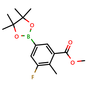 Methyl 3-fluoro-2-methyl-5-(4,4,5,5-tetramethyl-1,3,2-dioxaborolan-2-yl)benzoate