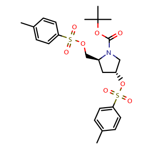 tert-Butyl (2S,4R)-4-(tosyloxy)-2-((tosyloxy)methyl)pyrrolidine-1-carboxylate
