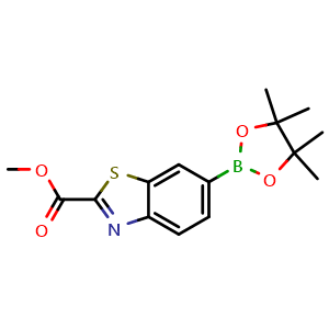 Methyl 6-(4,4,5,5-tetramethyl-1,3,2-dioxaborolan-2-yl)benzo[d]thiazole-2-carboxylate
