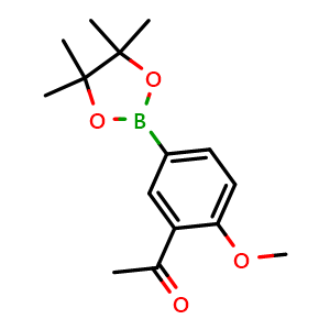 1-(2-Methoxy-5-(4,4,5,5-tetramethyl-1,3,2-dioxaborolan-2-yl)phenyl)ethan-1-one