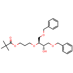 3-(((2S,3S)-1,4-Bis(benzyloxy)-3-hydroxybutan-2-yl)oxy)propyl pivalate