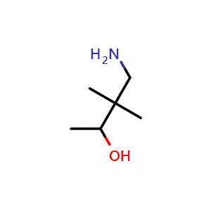 Chemical structure of 4-Amino-3,3-dimethylbutan-2-ol , CAS 1539100-51-0, AChemBlock AD273068