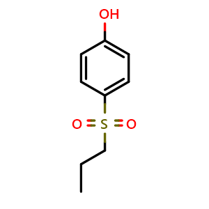 Chemical structure of 4-(Propylsulfonyl)phenol , CAS 148038-16-8, AChemBlock AD273143