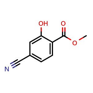 Chemical structure of Methyl 4-cyano-2-hydroxybenzoate , CAS 188793-06-8, AChemBlock AD273155