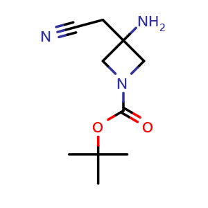 tert-Butyl 3-amino-3-(cyanomethyl)azetidine-1-carboxylate
