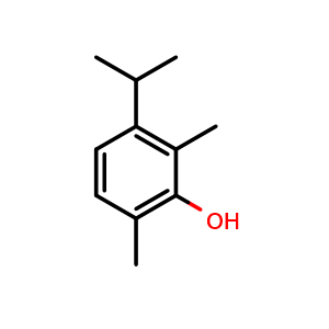 Chemical structure of 3-Isopropyl-2,6-dimethylphenol , CAS 60834-74-4, AChemBlock AD273175