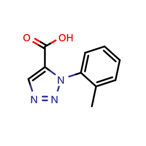 Chemical structure of 3-o-Tolyl-3H-[1,2,3]triazole-4-carboxylic acid , CAS 1153905-10-2, AChemBlock AD273193