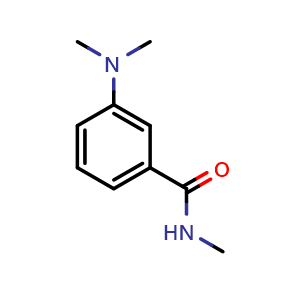 Chemical structure of 3-(Dimethylamino)-N-methylbenzamide , CAS 127201-42-7, AChemBlock AD273207