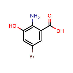 2-amino-5-bromo-3-hydroxybenzoic acid