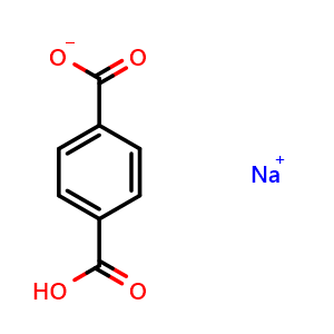 Chemical structure of Sodium 4-carboxybenzoate , CAS 16889-69-3, AChemBlock AD273225