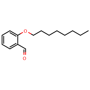 Chemical structure of 2-(Octyloxy)benzaldehyde , CAS 24083-11-2, AChemBlock AD273244