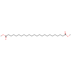 Chemical structure of Dimethyl tetracosanedioate , CAS 26134-71-4, AChemBlock AD273250