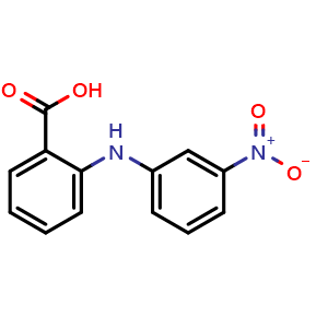 Chemical structure of N-(3-Nitrophenyl)anthanilic acid , CAS 27693-70-5, AChemBlock AD273251