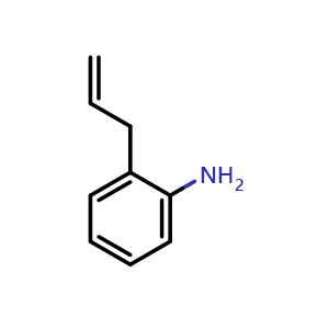 Chemical structure of 2-allylaniline , CAS 32704-22-6, AChemBlock AD273258