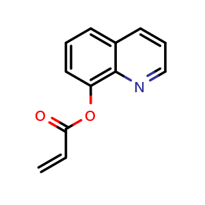 Chemical structure of Quinolin-8-yl acrylate , CAS 34493-87-3, AChemBlock AD273261