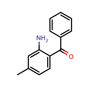 Chemical structure of 2-Amino-4-methyl-benzophenone , CAS 4937-62-6, AChemBlock AD273273