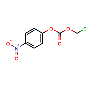 Chemical structure of Chloromethyl (4-nitrophenyl) carbonate , CAS 50780-50-2, AChemBlock AD273276