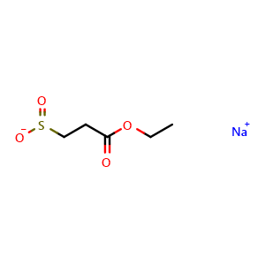 Chemical structure of Sodium 3-ethoxy-3-oxopropane-1-sulfinate , CAS 58115-03-0, AChemBlock AD273283