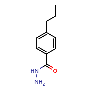 Chemical structure of 4-propylbenzohydrazide , CAS 64328-56-9, AChemBlock AD273290