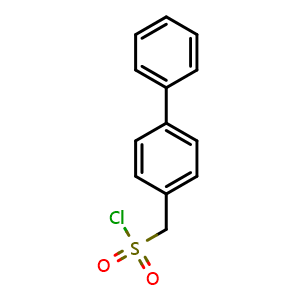 Chemical structure of (4-phenylphenyl)methanesulfonyl chloride , CAS 89566-27-8, AChemBlock AD273306