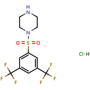 1-[3,5-bis(trifluoromethyl)phenyl]sulfonylpiperazine hydrochloride