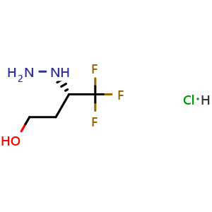 (S)-4,4,4-Trifluoro-3-hydrazinyl-1-butanol hydrochloride