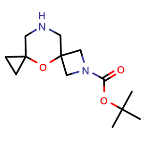 Chemical structure of 9-Boc-11-oxa-5,9-diazadispiro[2.3.3.1]undecane , AChemBlock AD273375