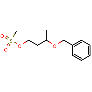 Chemical structure of 3-(Benzyloxy)butyl methanesulfonate , AChemBlock AD273392