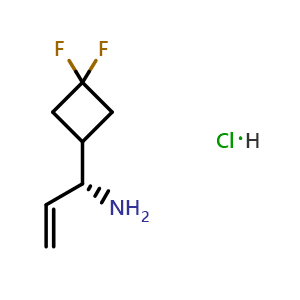 (R)-1-(3,3-Difluorocyclobutyl)-2-propen-1-amine hydrochloride