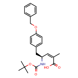 (S,Z)-5-(4-(Benzyloxy)phenyl)-4-((tert-butoxycarbonyl)amino)-2-methylpent-2-enoic acid