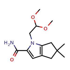 1-(2,2-Dimethoxyethyl)-5,5-dimethyl-1,4,5,6-tetrahydrocyclopenta[b]pyrrole-2-carboxamide