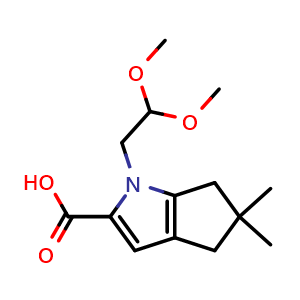 1-(2,2-Dimethoxyethyl)-5,5-dimethyl-1,4,5,6-tetrahydrocyclopenta[b]pyrrole-2-carboxylic acid