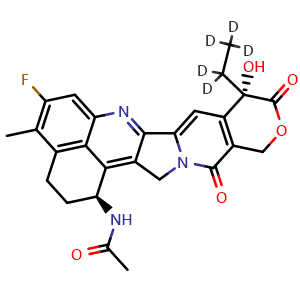 Chemical structure of Ac-Exatecan-d5 , AChemBlock AD273506